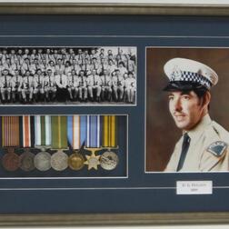 Police medals and photo
